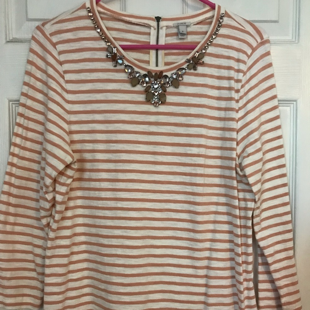 J Crew embellished top